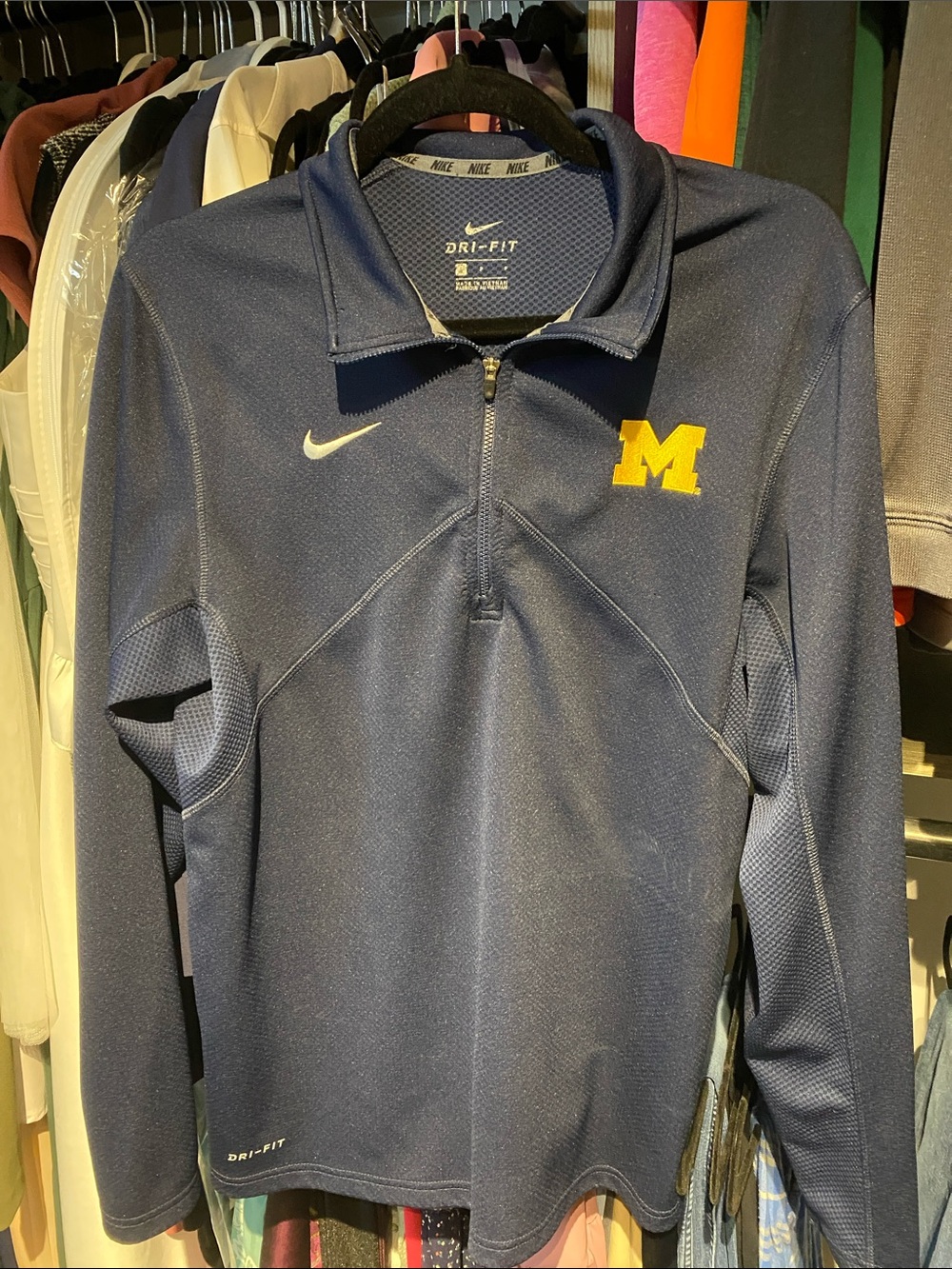 Nike Dri-Fit University of Michigan Quarter Zip